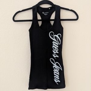Guess Jeans Rhinestone Racerback Tank